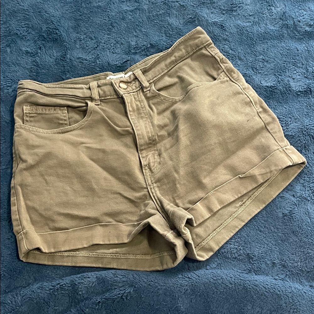 American Apparel Tan Women's Cargo Shorts